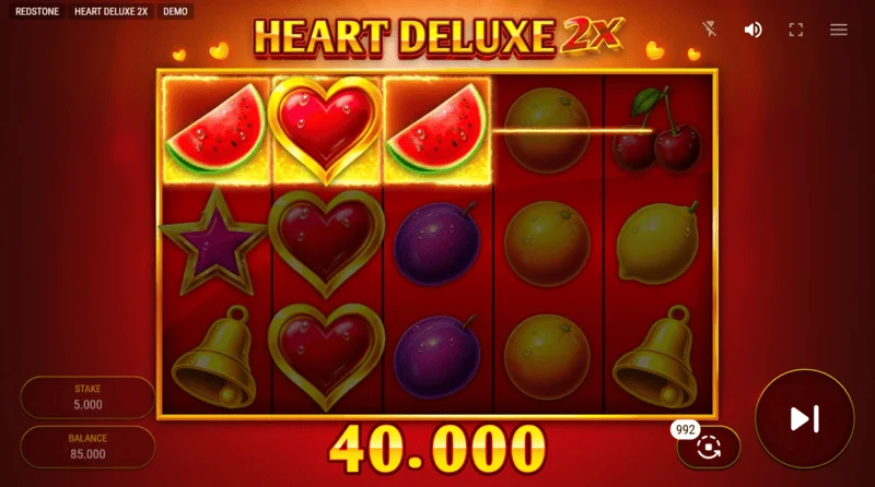 Heart Deluxe 2x - vinnande kombination med Wild på hjulet